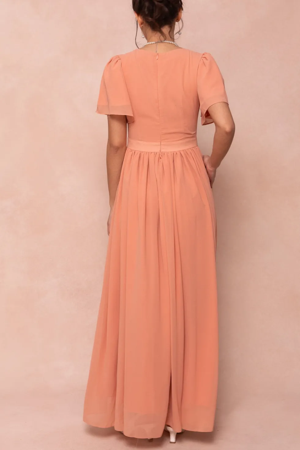 Abbie Dress in Apricot Crush