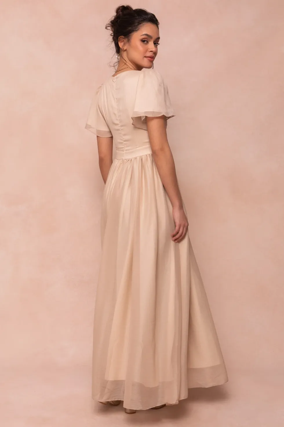 Abbie Dress in Champagne