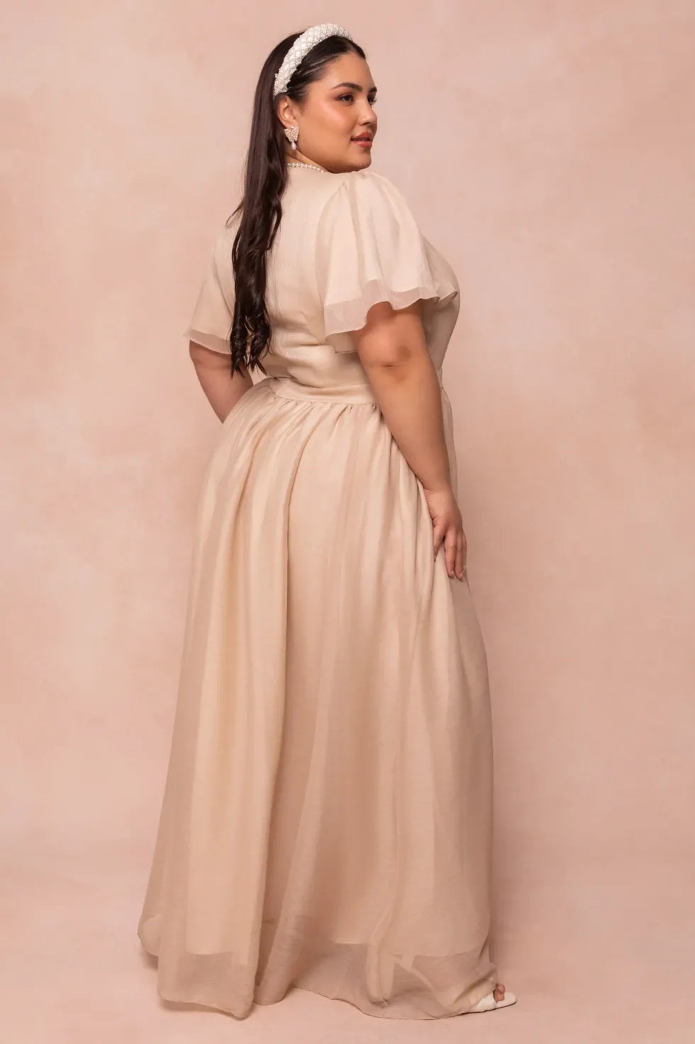 Abbie Dress in Champagne