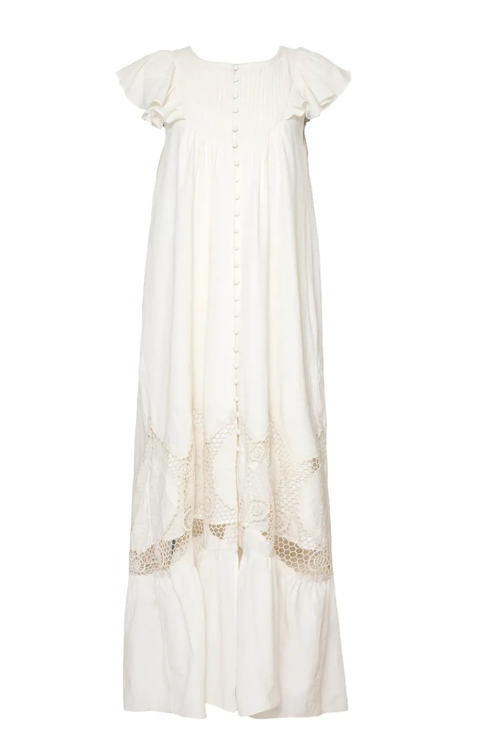 Abigail Maxi Dress in Antique Ivory