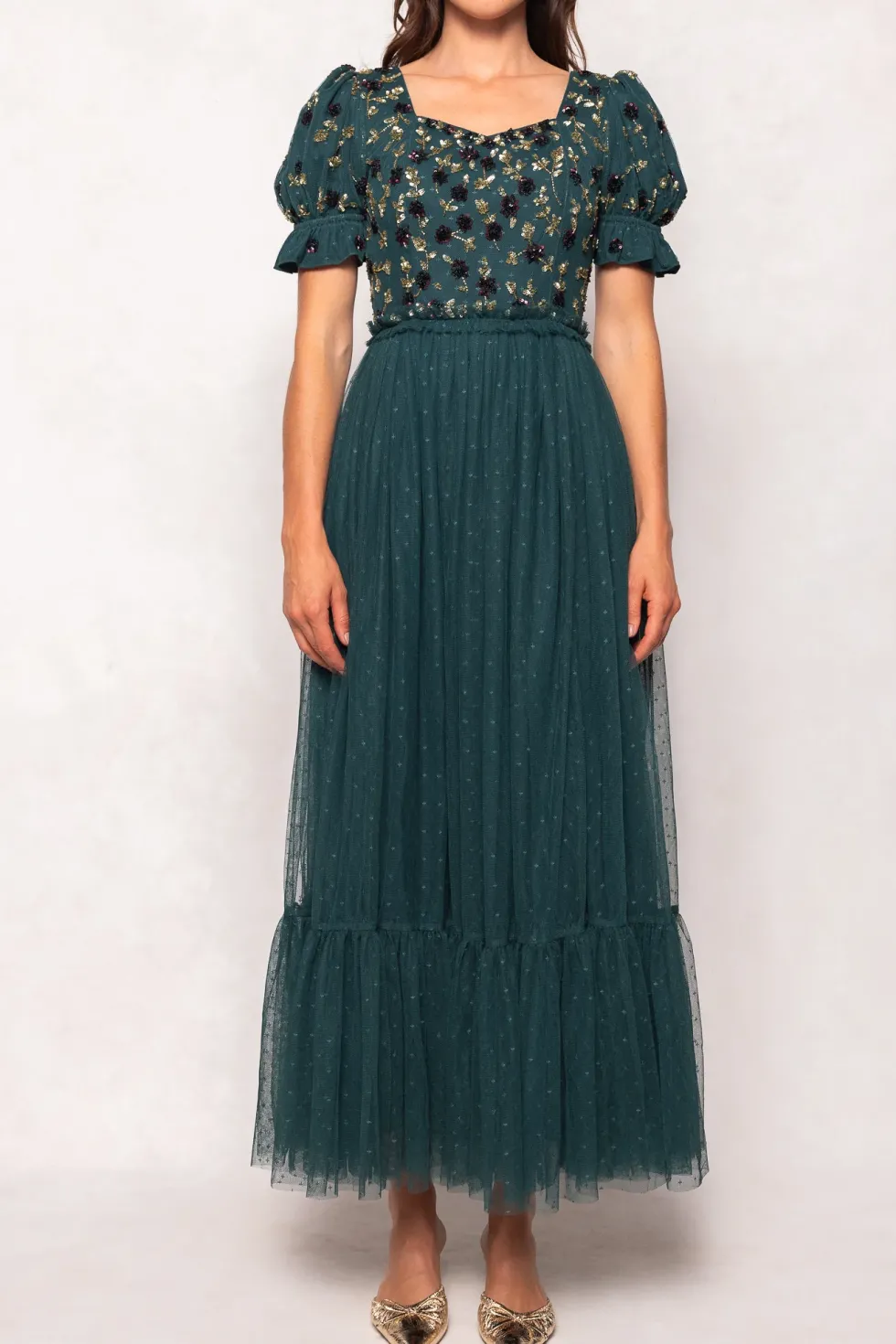 Adara Dress in Green