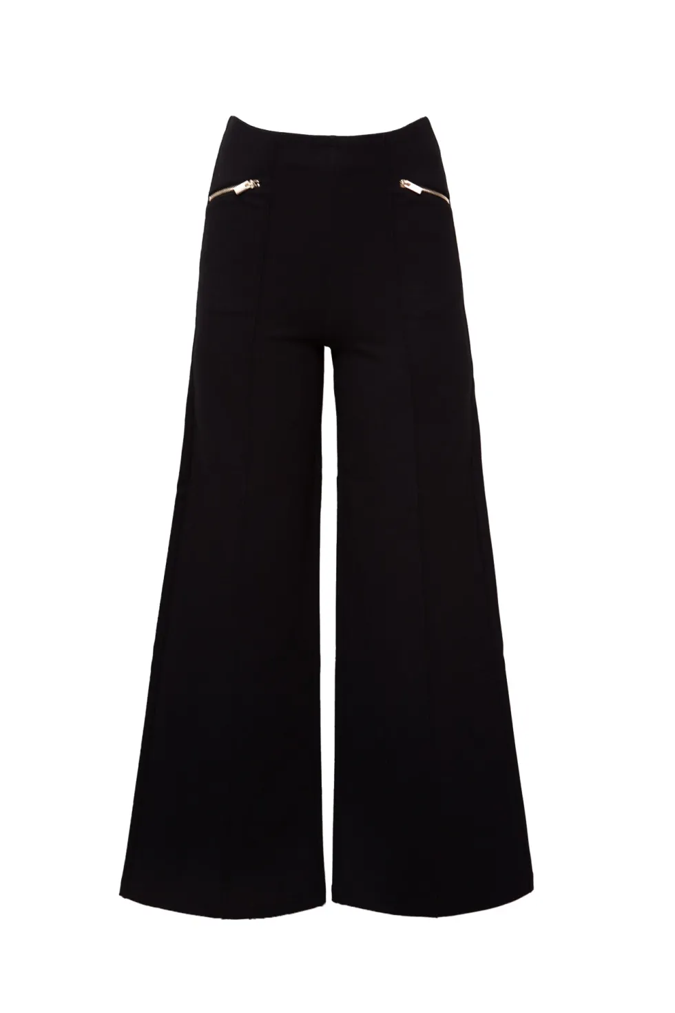 Alyssa Pop Ponte Pants in Black