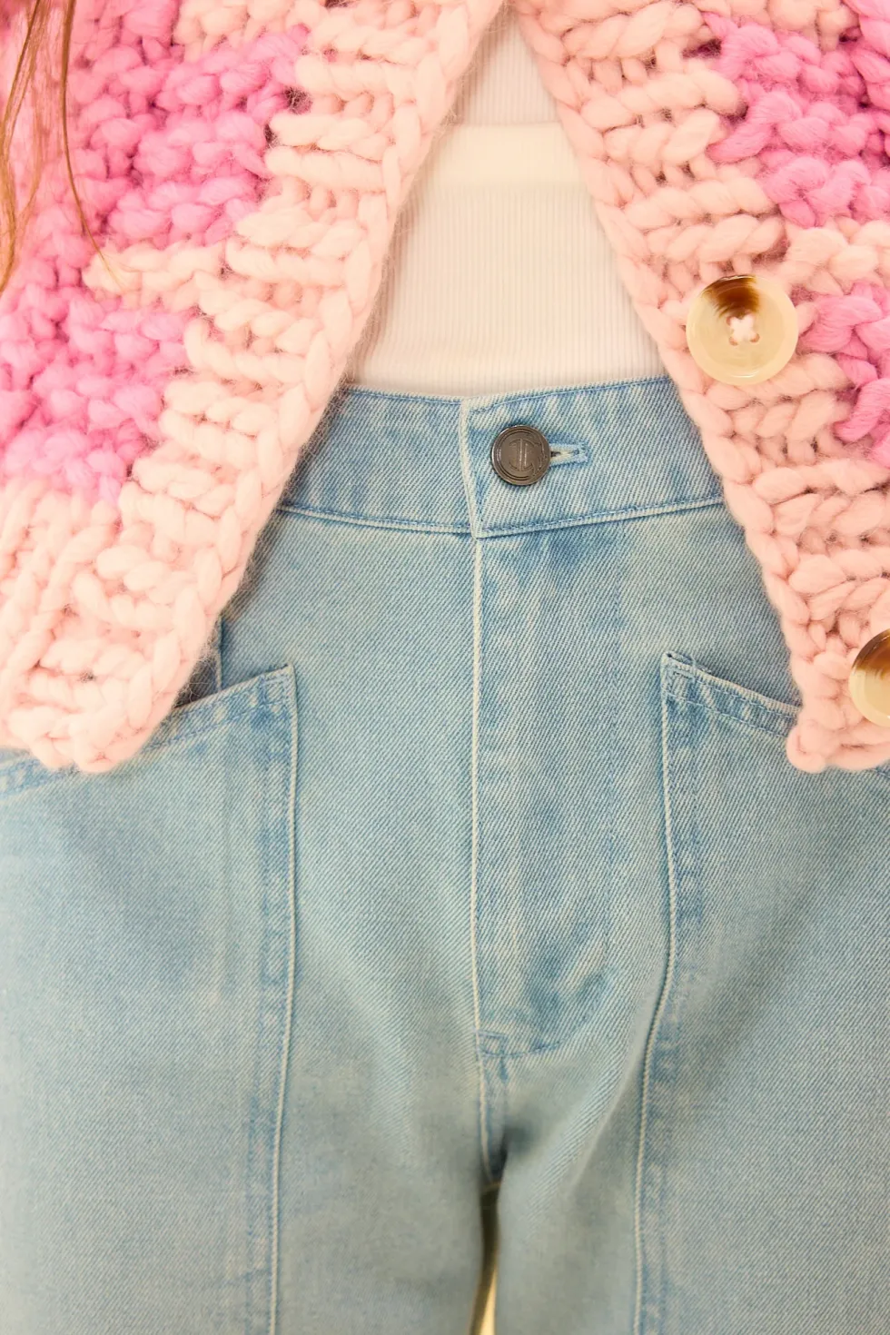 Amanda Pants in Light Wash Denim