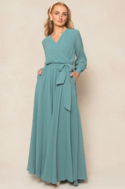 Andie Dress in Seaglass Chiffon