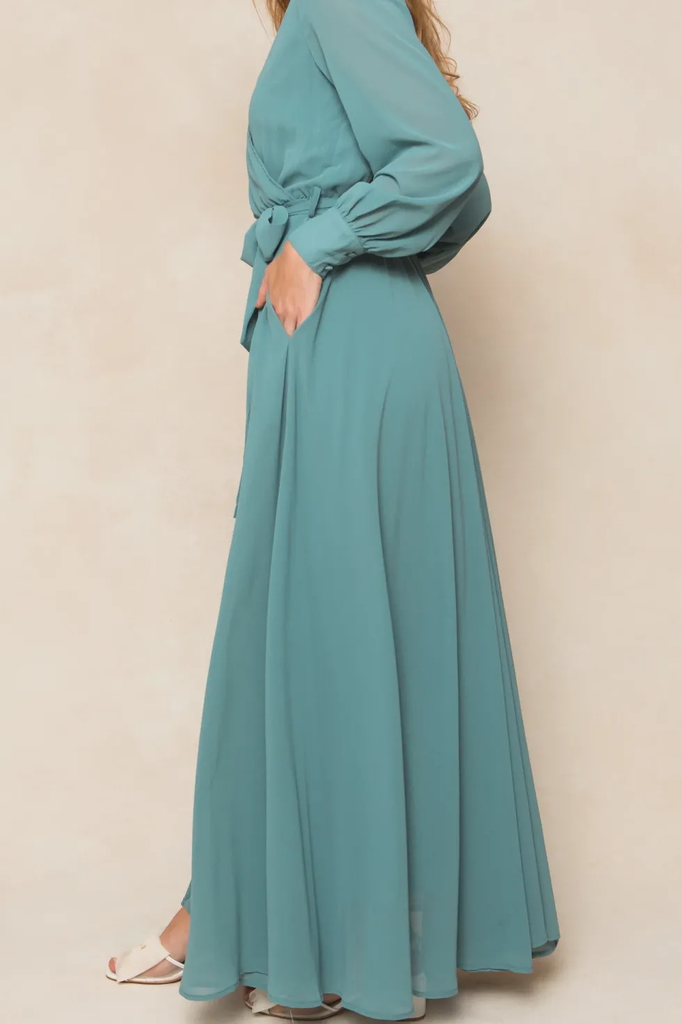 Andie Dress in Seaglass Chiffon