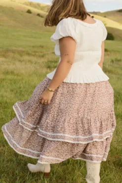 Annalise Midi Skirt in Philocaly Floral