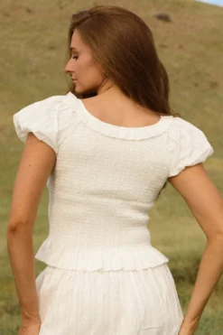 Annalise Top in Reverie Dobby