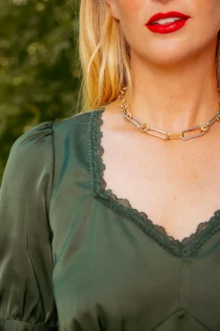 Ariella Blouse in Green