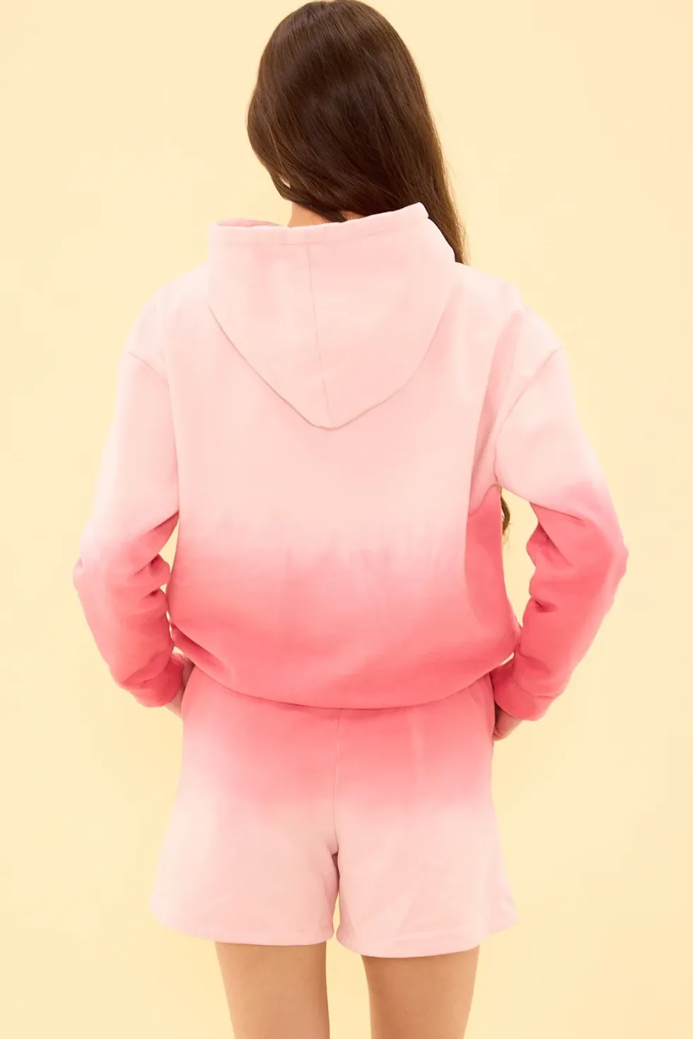Ash Hoodie in Pink Ombre