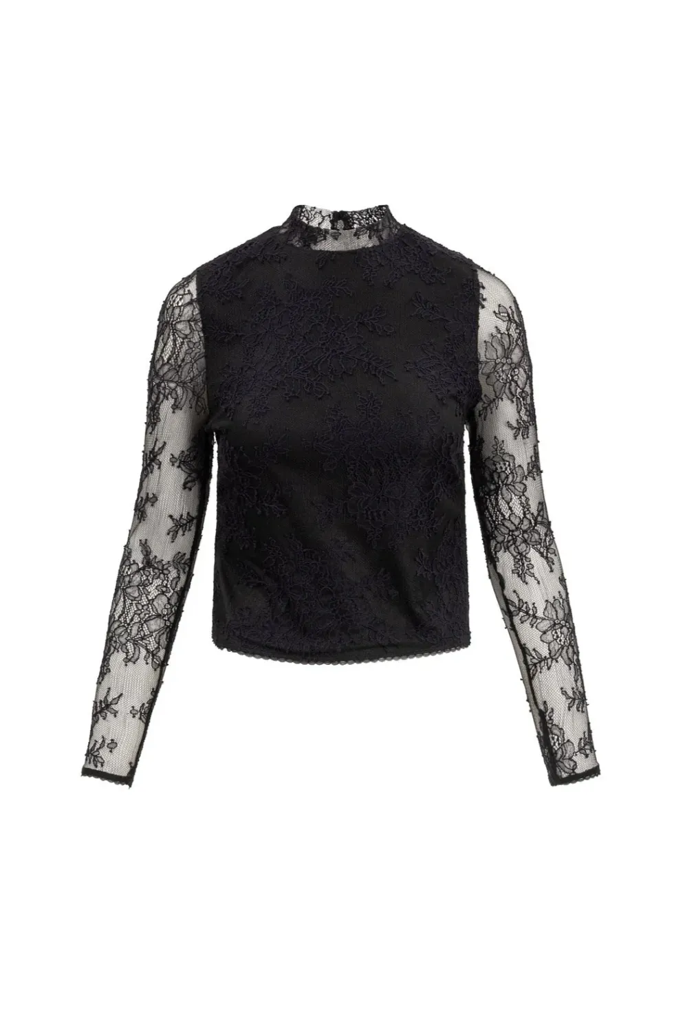 Ashlyn Top in Black Lace