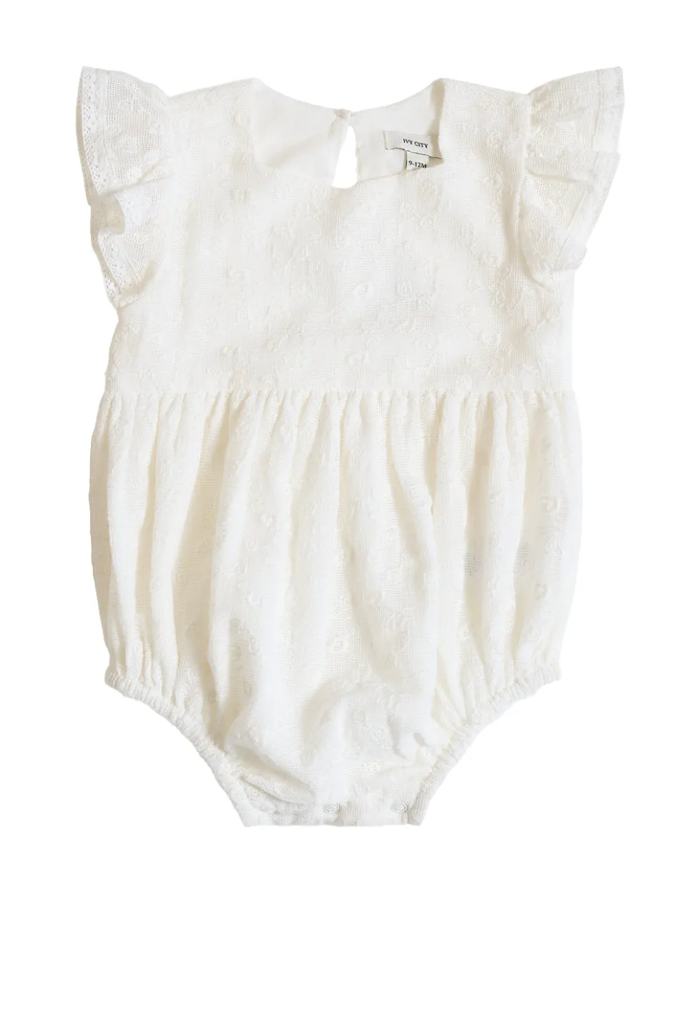 Baby Alaina Romper in Ivory