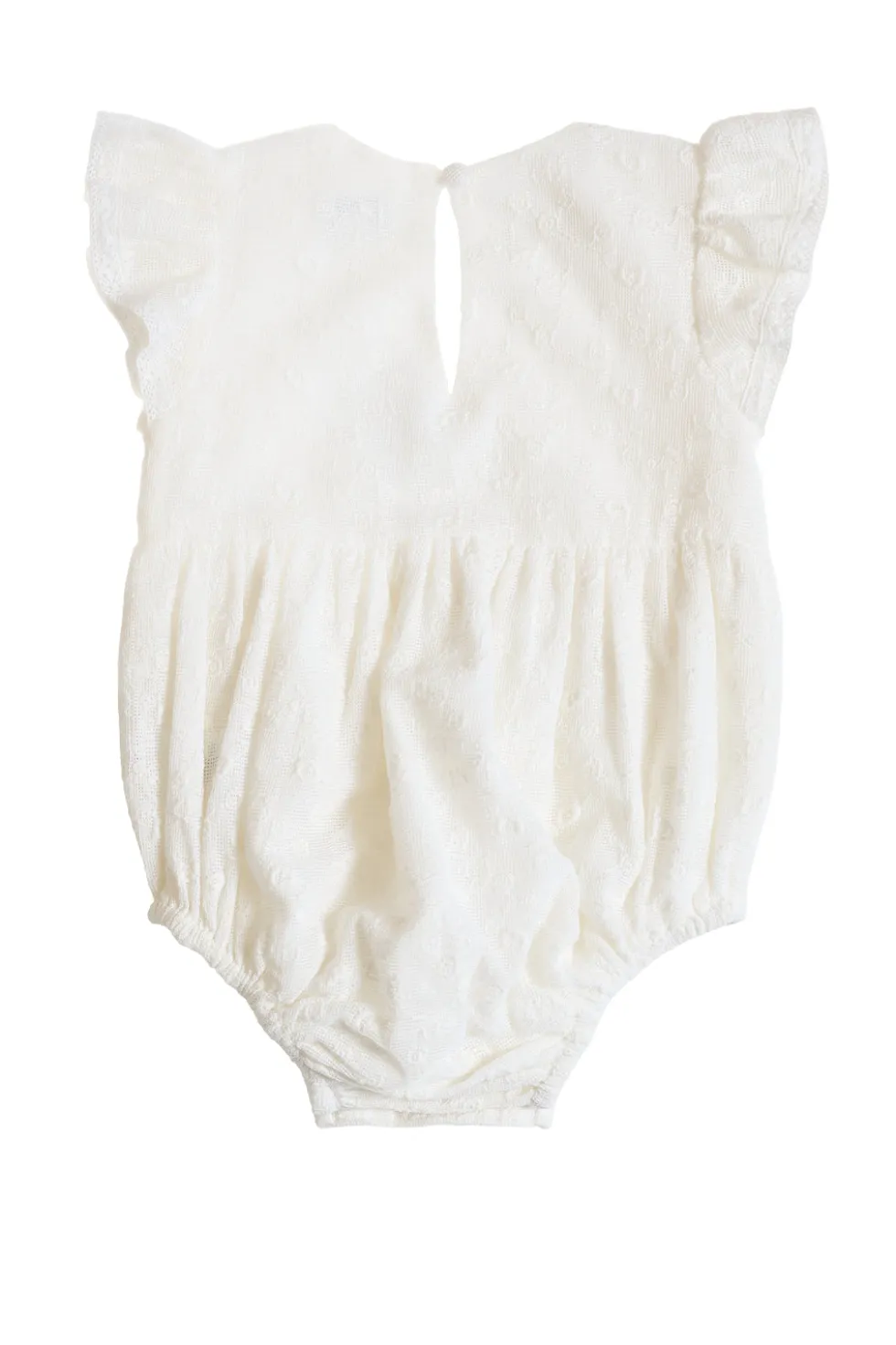 Baby Alaina Romper in Ivory
