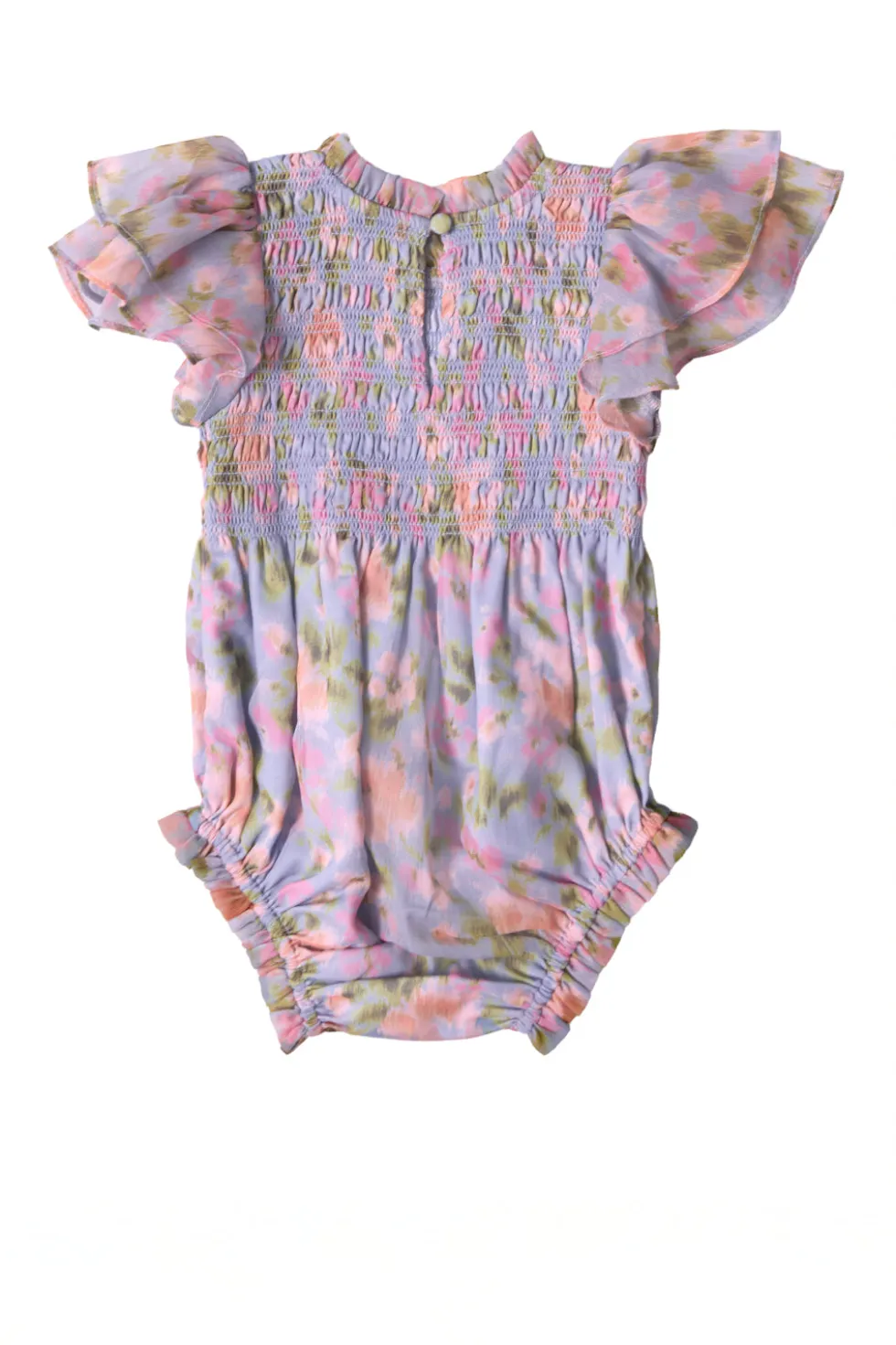 Baby Lottie Romper in Vibrant English Garden