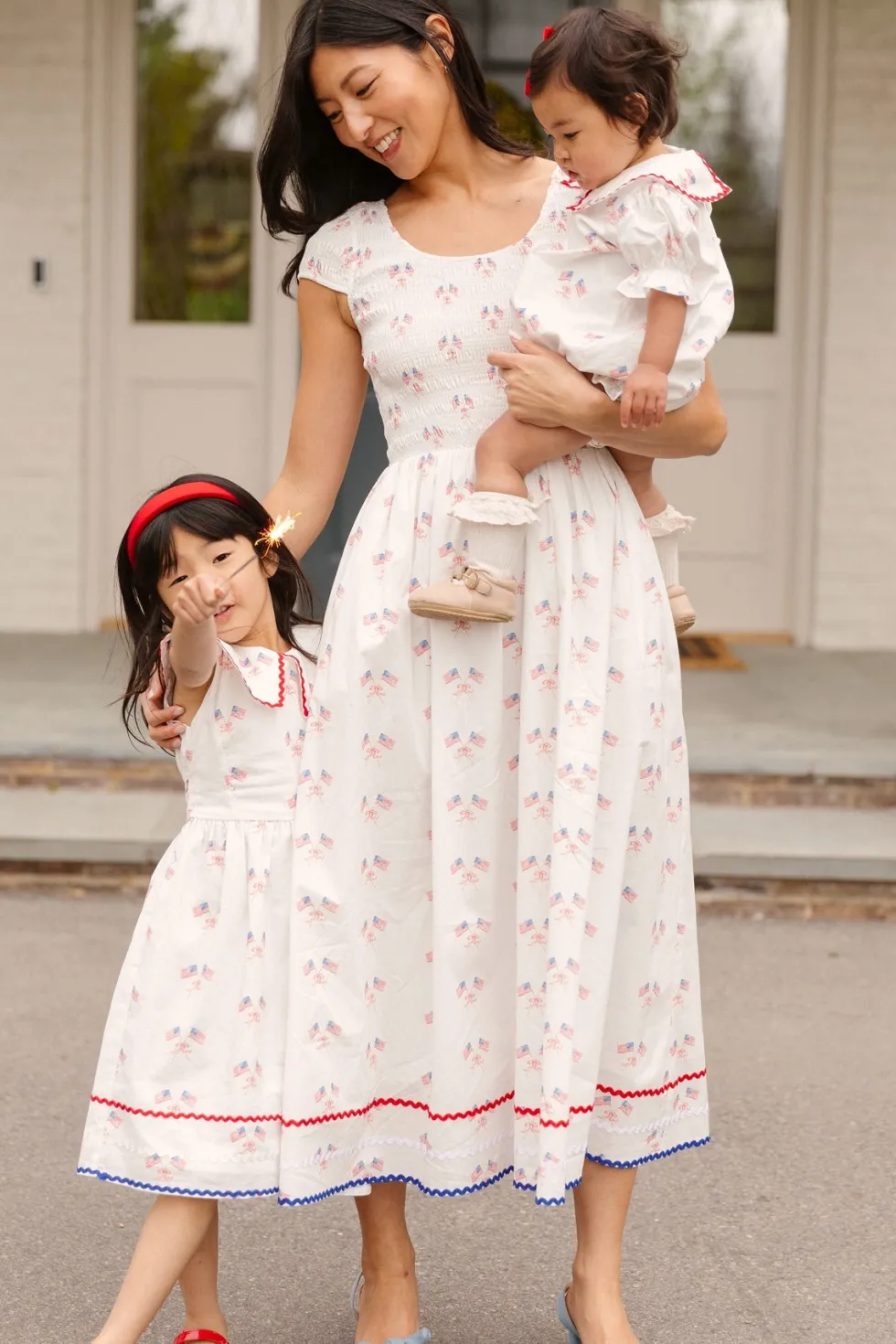 Baby Maisy Romper in Star Spangled