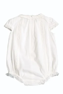 Baby Palermo Romper in White