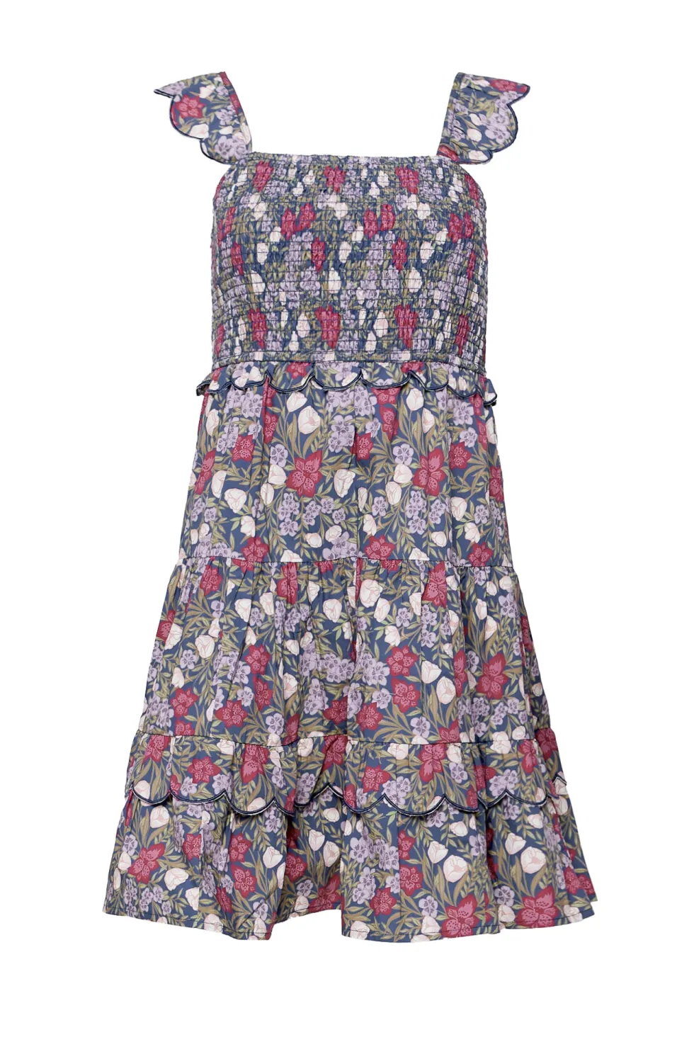 Blossom Dress in Navy Meadow