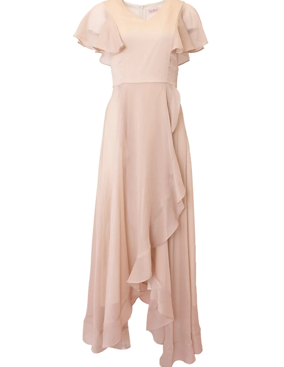 Callie Dress in Champagne Chiffon