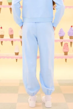 Casey Jogger Sweatpants in Light Blue