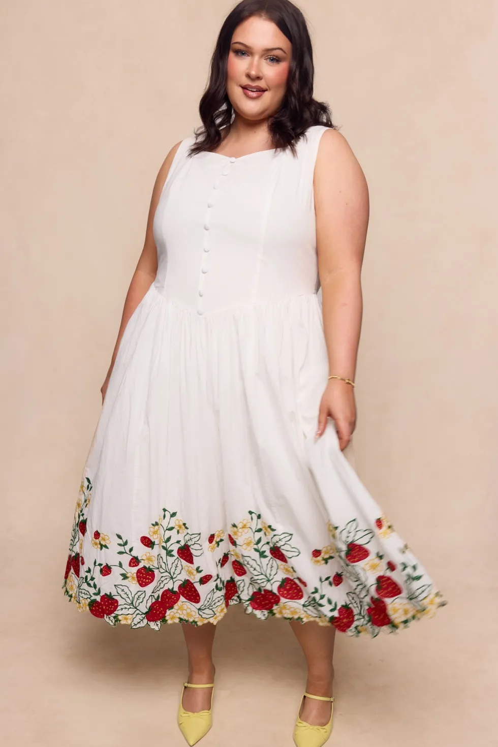 Clarissa Dress in Strawberry