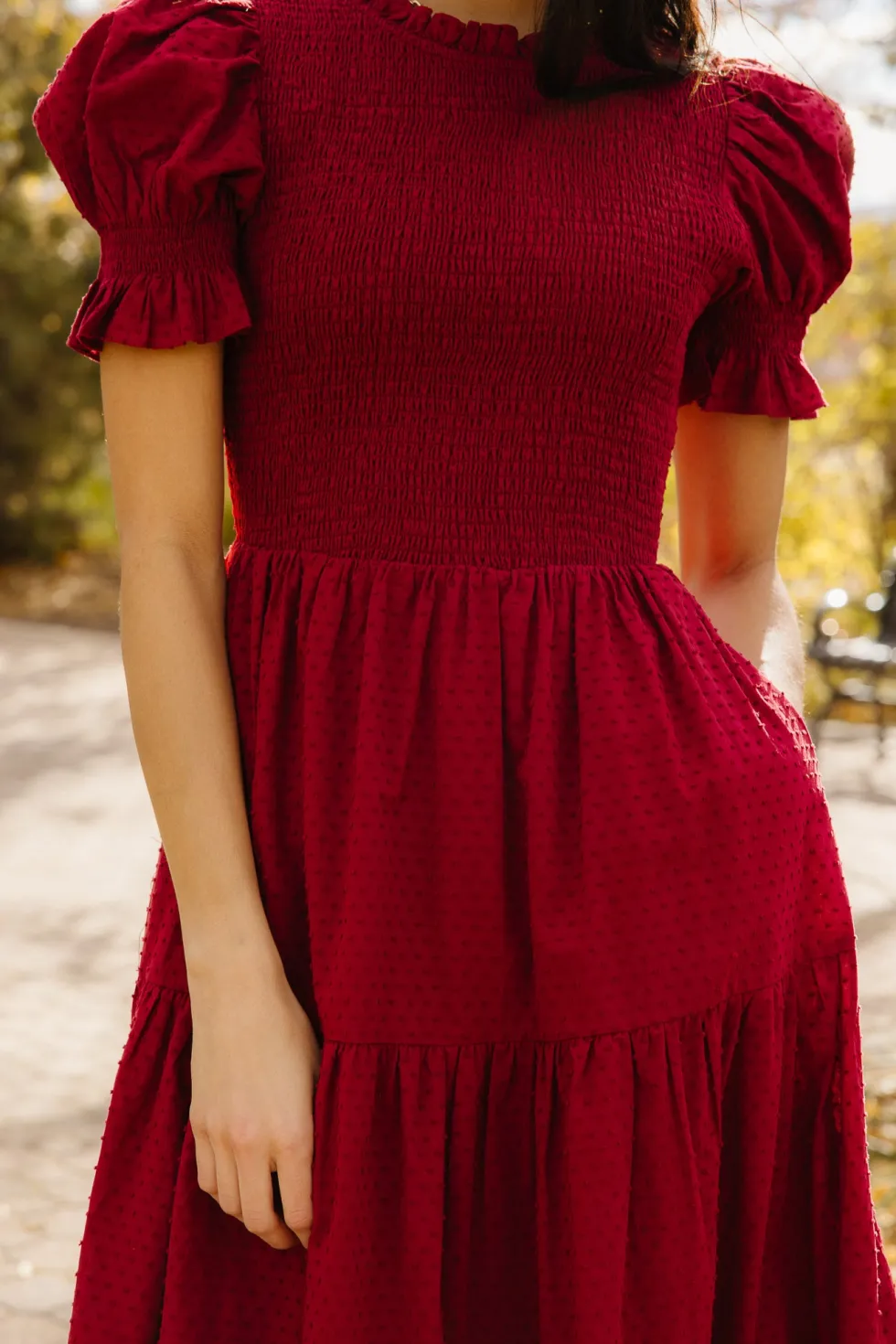 Cordelia Dress in Burgundy