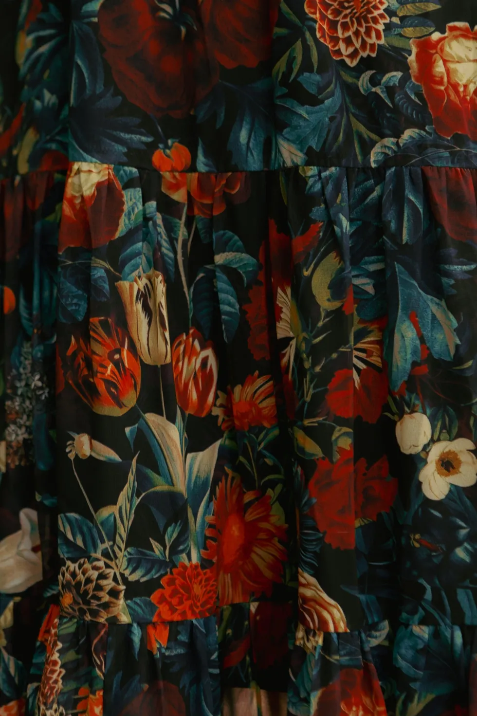 Cordelia Dress in Moody Floral