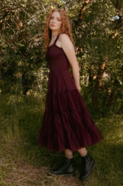 Destiny Dress in Burgundy