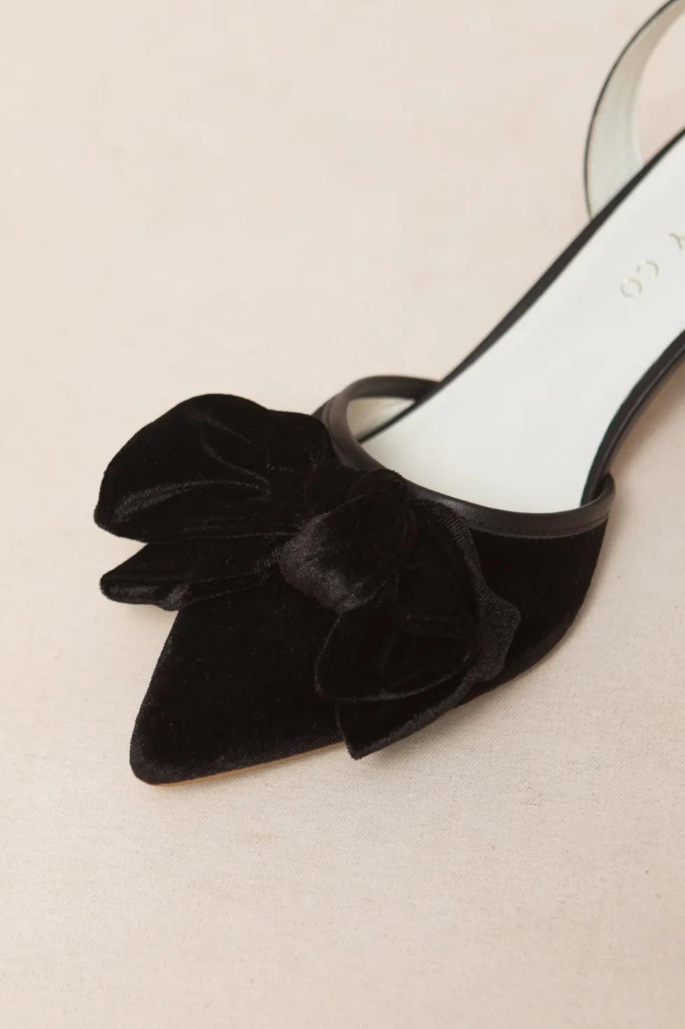 Eloise Bow Heel in Black