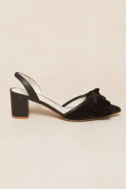 Eloise Bow Heel in Black