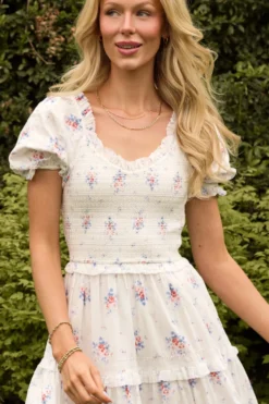 Emily Dress in Heritage Soft Ditsy Floral