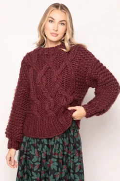 Erica Sweater in Raisin