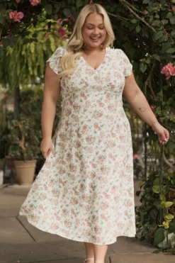 Fiona Dress in Countryside Peony Blossom