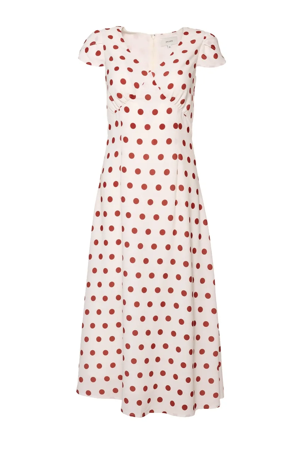 Fiona Dress in Red Polka Dot