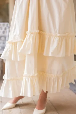 Gaia Butterfly Dress in Ivory