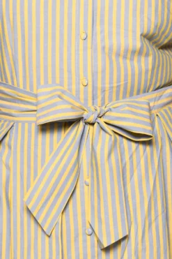 Glen Dress in Green Stripe