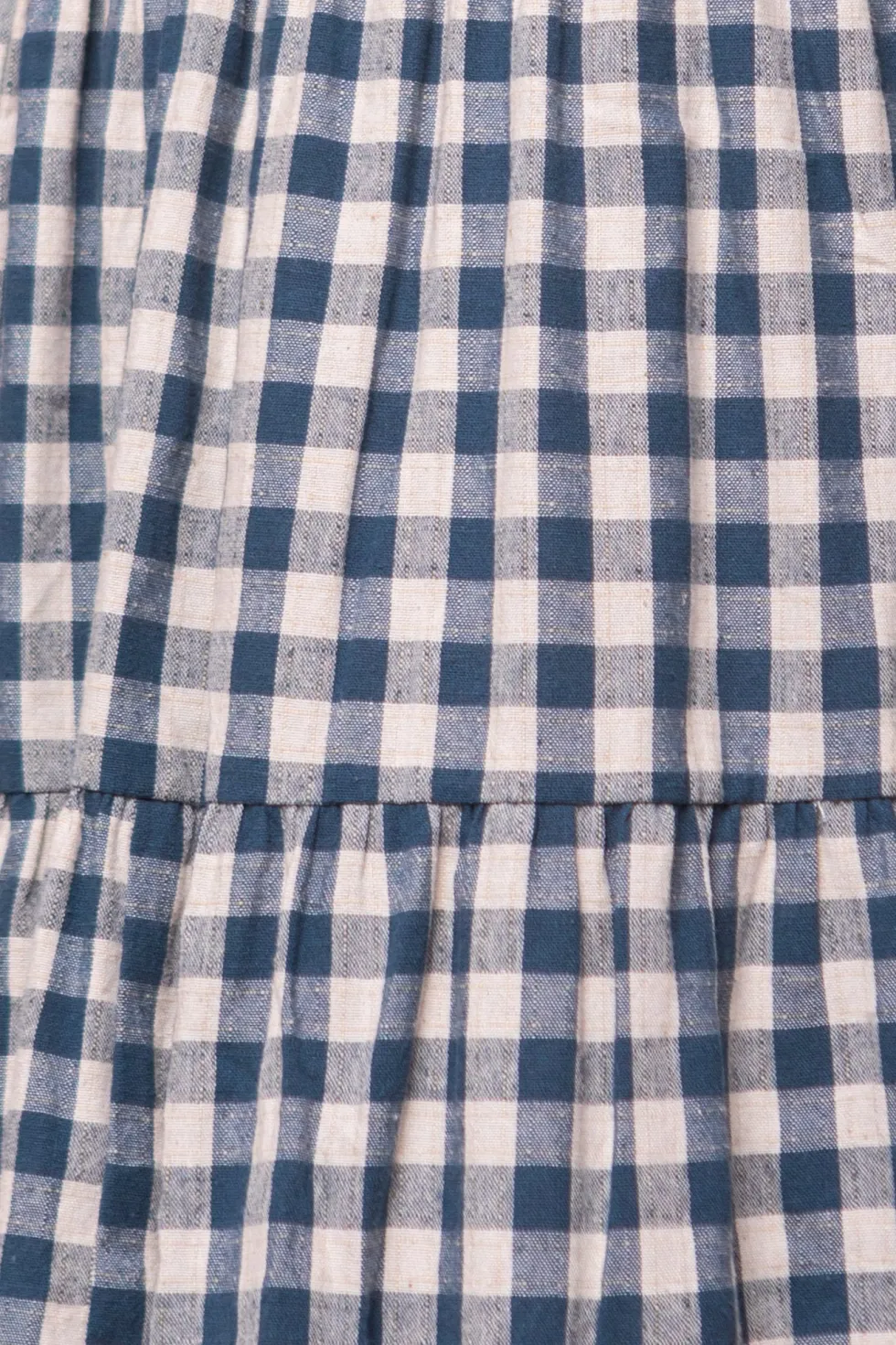 Hailey Dress in Indigo Gingham