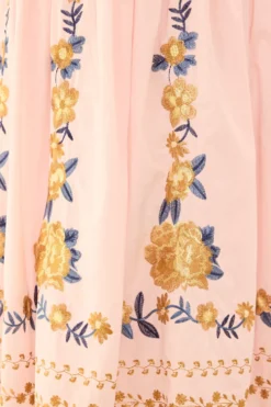 Hattie Dress in Embroidered Spring Floral