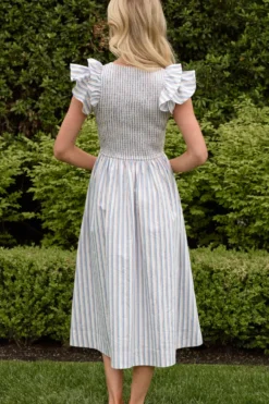 Hattie Dress in Heritage Stripe