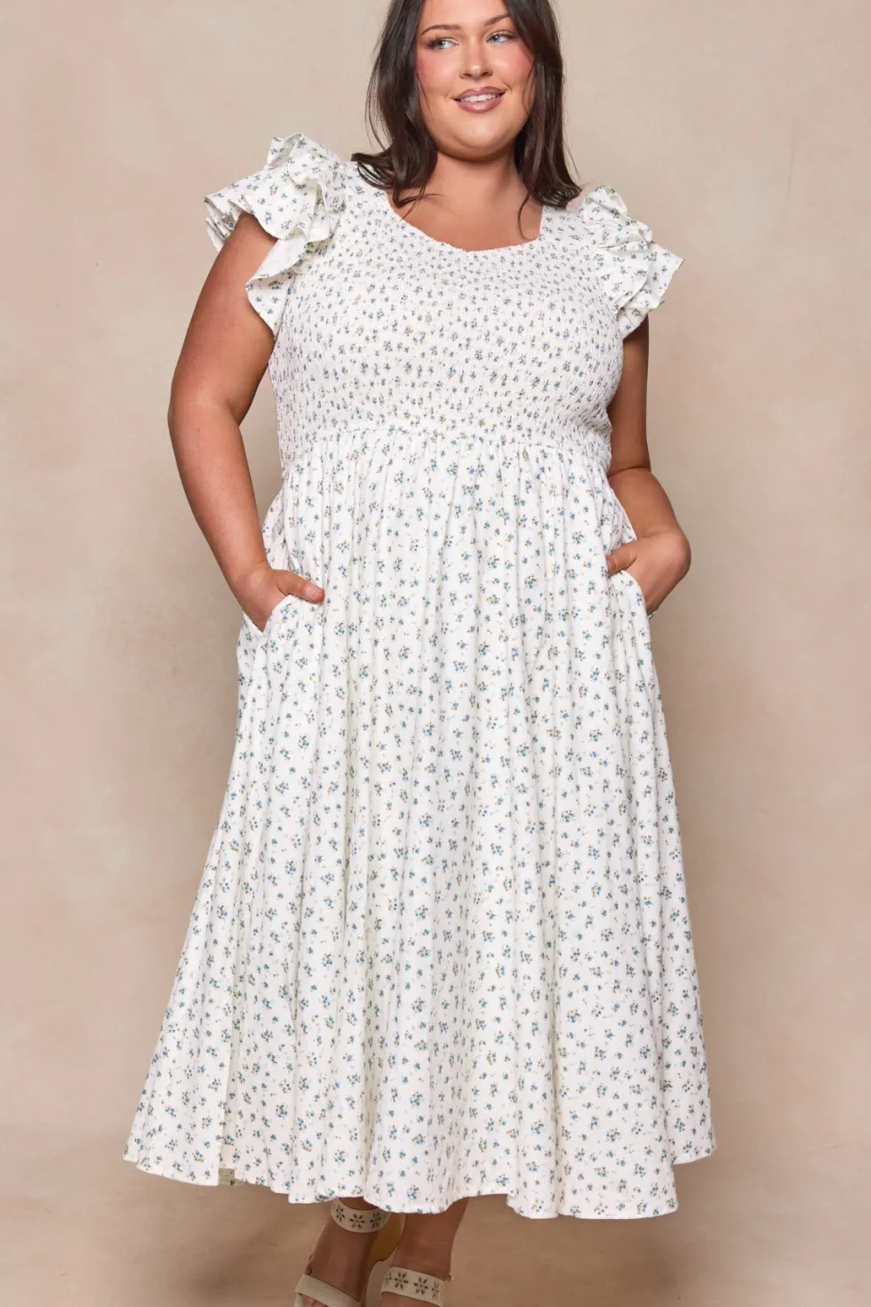 Hattie Dress in Madeline Blue
