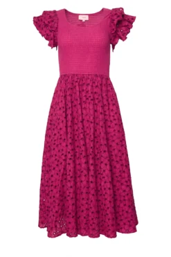Hattie Dress in Magenta