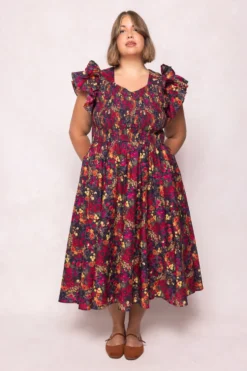 Hattie Dress in Night Garden