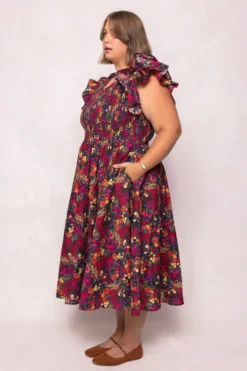 Hattie Dress in Night Garden