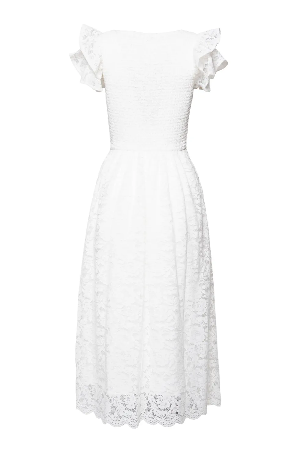Hattie Dress in White Lace