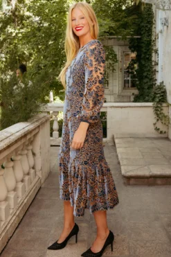 Janelle Dress in Golden Veil