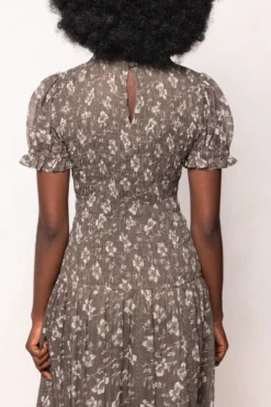 Jennifer Dress in Olive Blossom