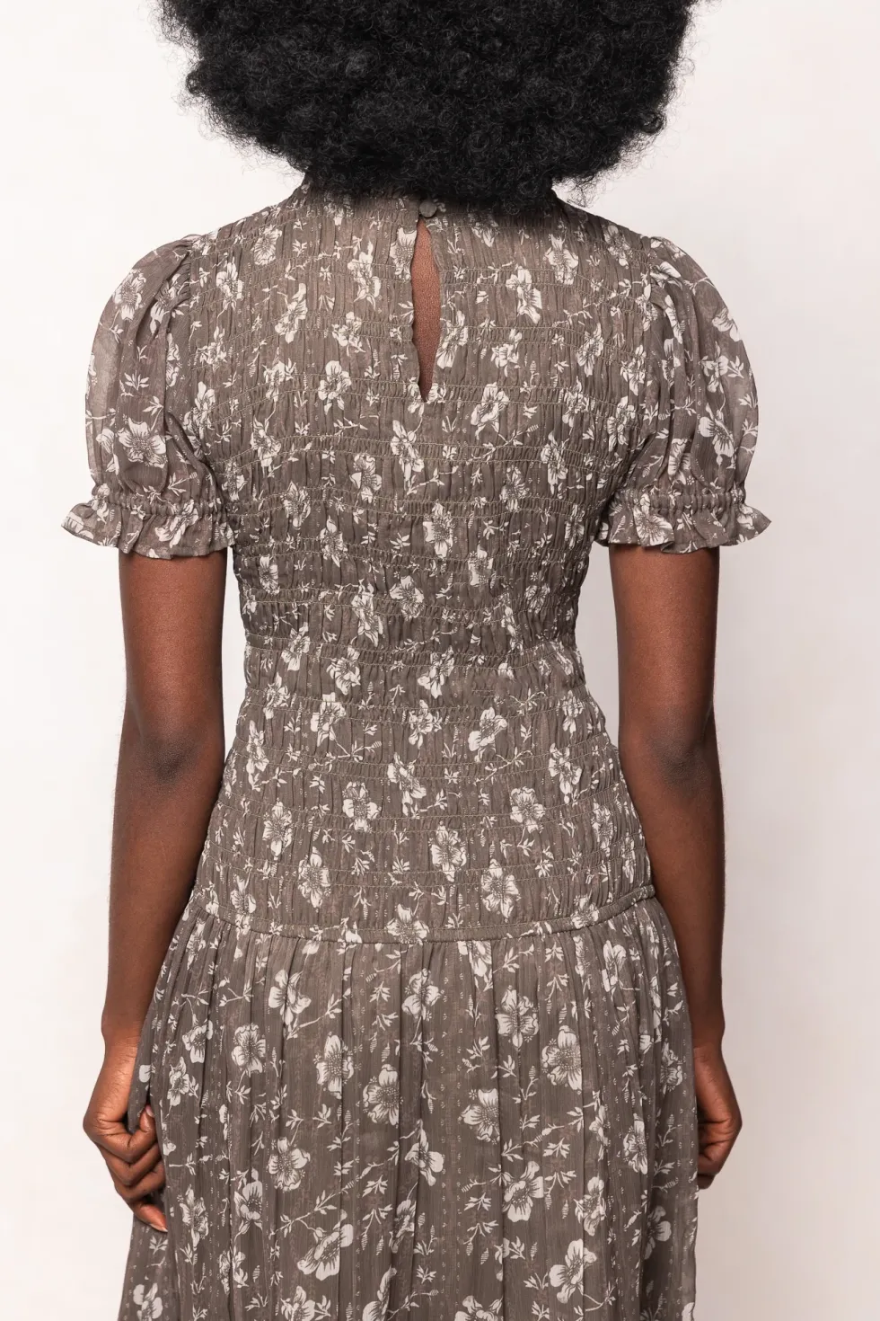 Jennifer Dress in Olive Blossom