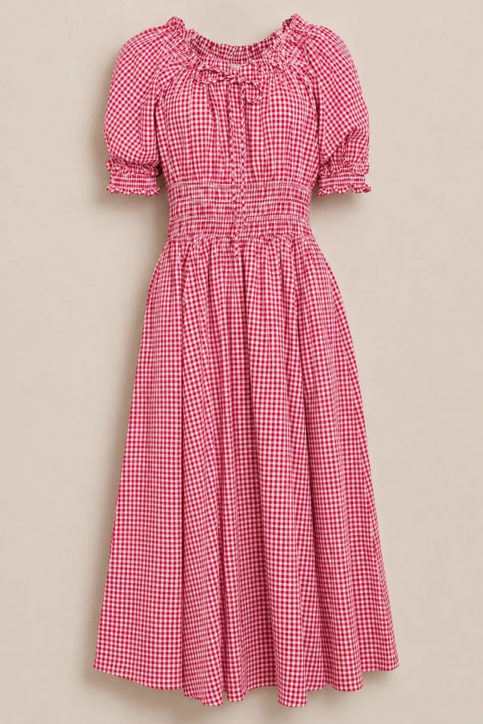 Jessie Dress in Red Gingham