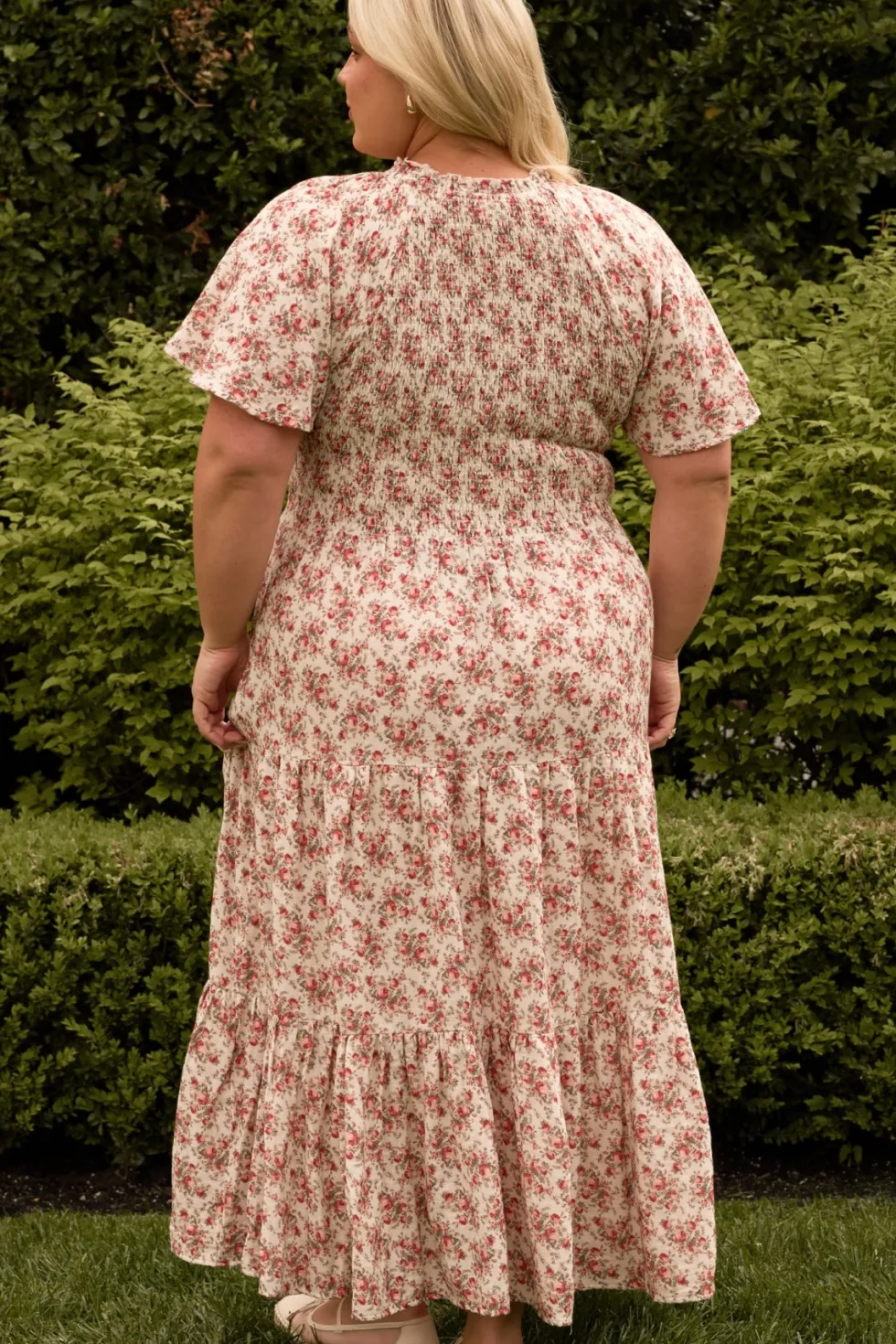 Jovie Dress in Ivory Heritage Rose