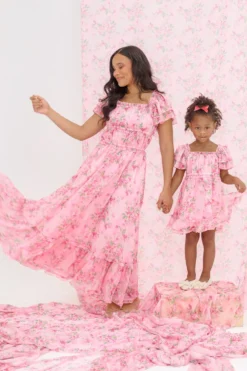 Juliana Dress in Rose Trance