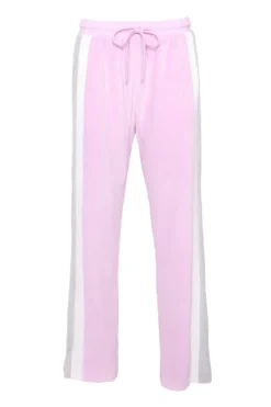 Kailey Velour Track Pants in Pink