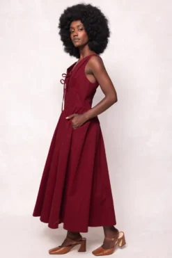 Kayla Dress in Burgundy